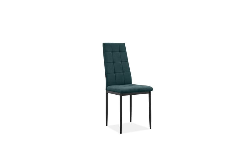 Matstol Becca, 2-pack Tyg/Metall, Mörkgrön - Tyg/Metall, Mörkgrön - Möbler - Matplats - Matstol & köksstol