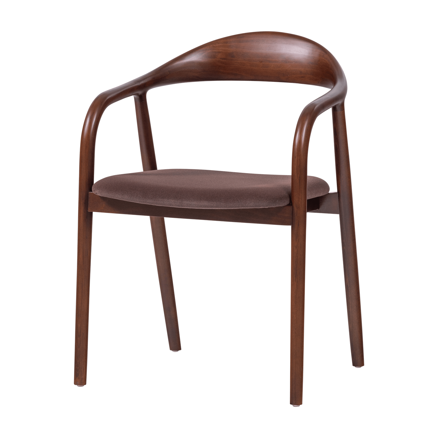 Matstol Bran med armst&ouml;d - Brun