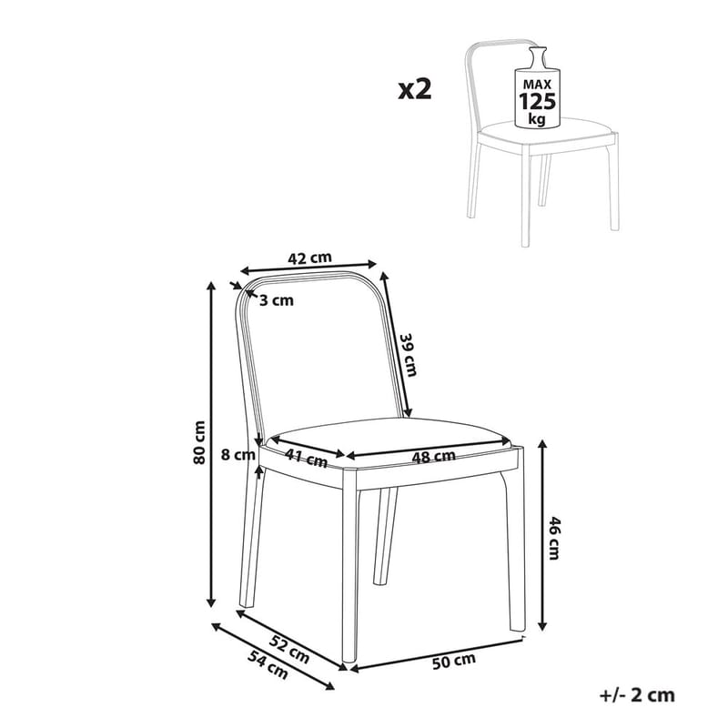 Matstol Edina 2-pack - Möbler - Matplats - Matgrupp & matbord med stolar