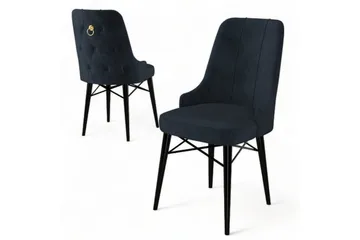 Matstol Jandela Antracit / Svart - Antracit / Svart - Möbler - Matplats - Matstol & köksstol