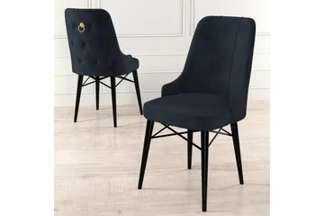 Matstol Jandela Antracit / Svart - Antracit / Svart - Möbler - Matplats - Matstol & köksstol