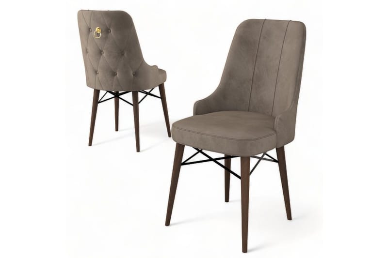 Matstol Jandela Cappuccino / brun - Cappuccino / brun - Möbler - Matplats - Matstol & köksstol