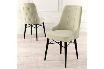 Matstol Jandela Grädde / Svart - Grädde / Svart - Möbler - Matplats - Matstol & köksstol