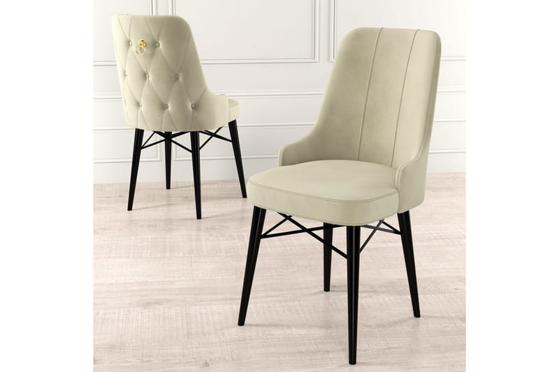 Matstol Jandela Grädde / Svart - Grädde / Svart - Möbler - Matplats - Matstol & köksstol