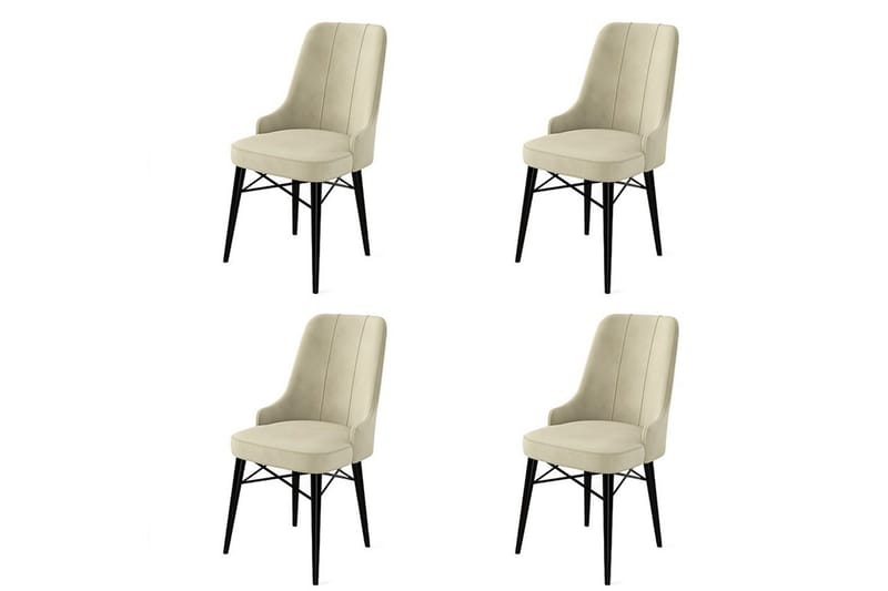 Matstol Jandela Grädde / Svart - Grädde / Svart - Möbler - Matplats - Matstol & köksstol