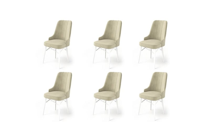 Matstol Jandela Gräddfärgad / Vit, Gräddfärgad / Vit