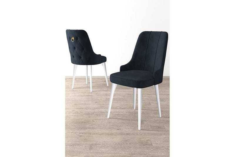 Matstol Jebi Antracit / Vit - Antracit / Vit - Möbler - Matplats - Matstol & köksstol
