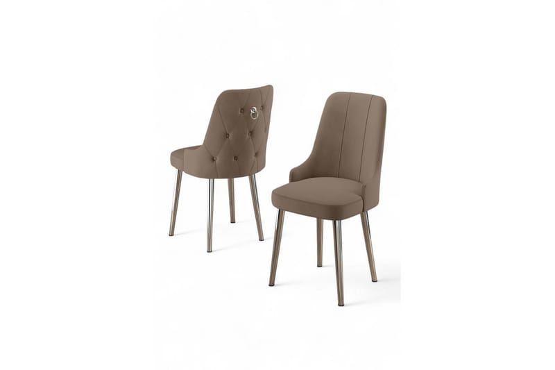 Matstol Jebi Cappuccino / krom, Cappuccino / krom