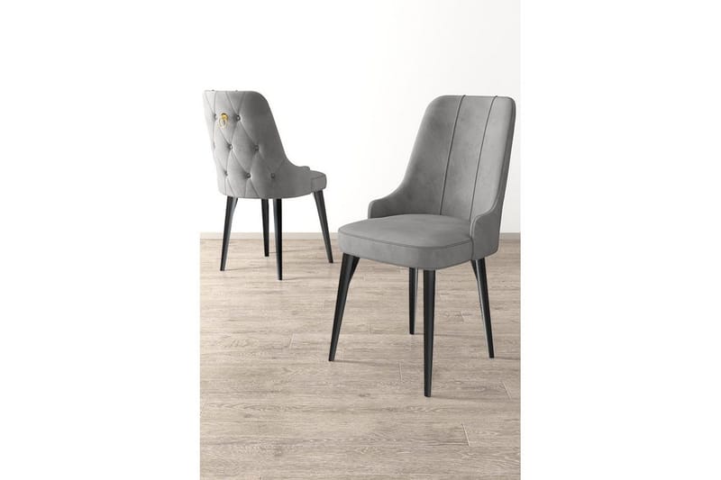 Matstol Jebi Grå / Svart - Grå / Svart - Möbler - Matplats - Matstol & köksstol