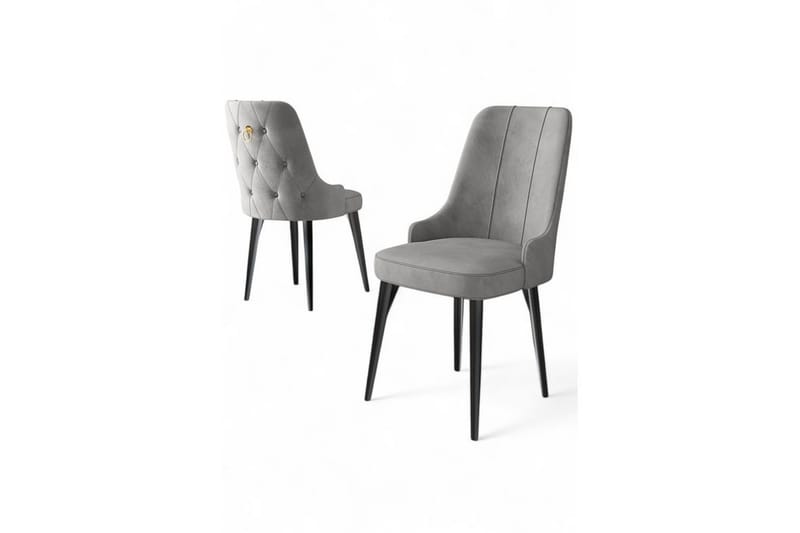 Matstol Jebi Grå / Svart - Grå / Svart - Möbler - Matplats - Matstol & köksstol