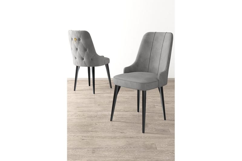 Matstol Jebi Grå / Svart - Grå / Svart - Möbler - Matplats - Matstol & köksstol