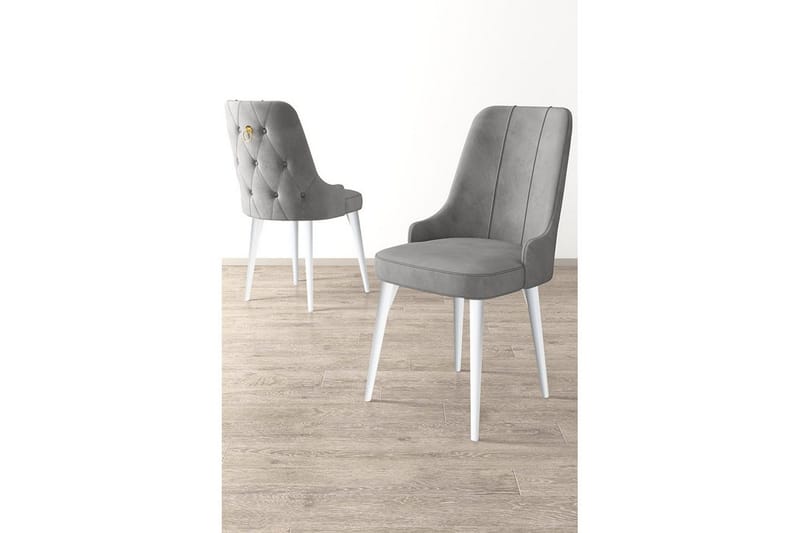 Matstol Jebi Grå / Vit - Grå / Vit - Möbler - Matplats - Matstol & köksstol