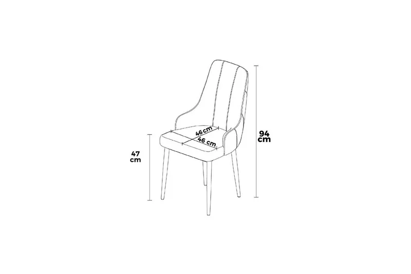 Matstol Jebi Gräddfärgad / Rany - Gräddfärgad / Rany - Möbler - Matplats - Matstol & köksstol