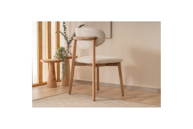 Matstol Karela Bok / Vit - Vitfärgat trä - Möbler - Matplats - Matstol & köksstol