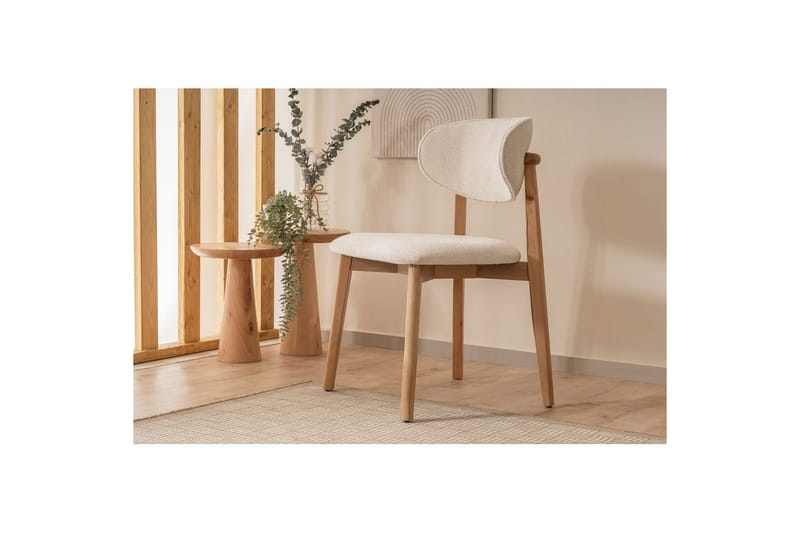 Matstol Karela Bok / Vit - Vitfärgat trä - Möbler - Matplats - Matstol & köksstol