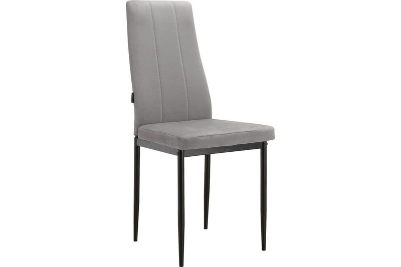Matstol Kelly Grå, Sammet, Grå, Sammet
