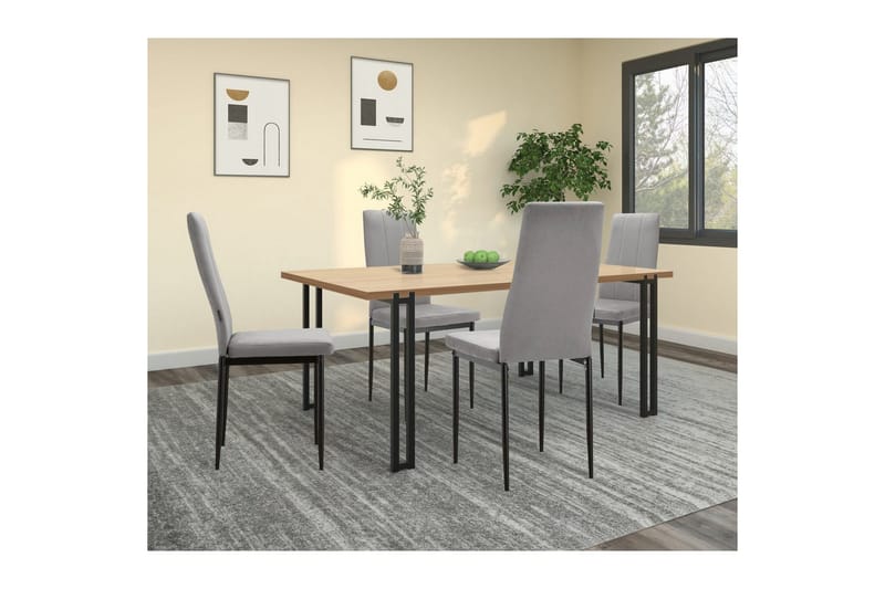 Matstol Kelly Grå, Sammet - Grå, Sammet - Möbler - Matplats - Matstol & köksstol