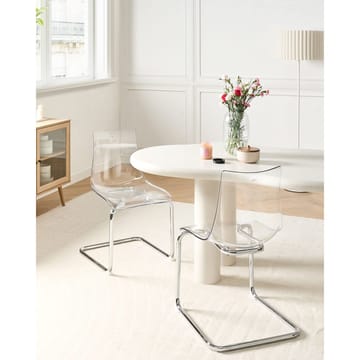Matstol Marshall 2-pack - Transparent, Silver - Möbler - Matplats - Matstol & köksstol