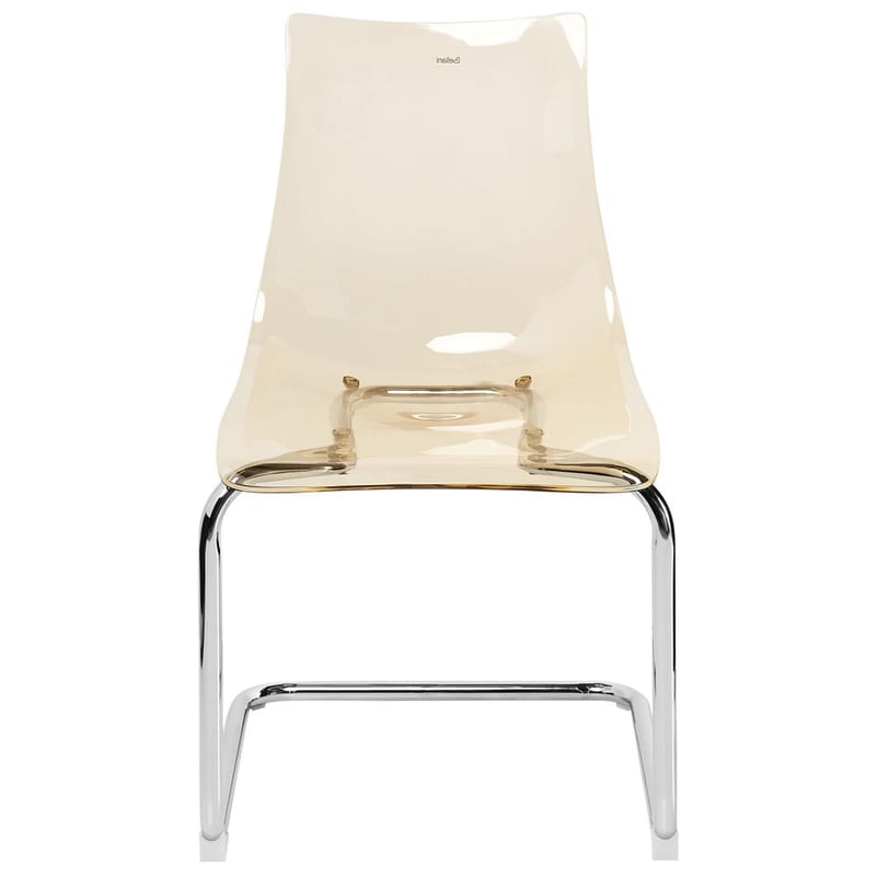 Matstol Marshall 2-pack - Transparent, Orange, Silver - Möbler - Matplats - Matstol & köksstol