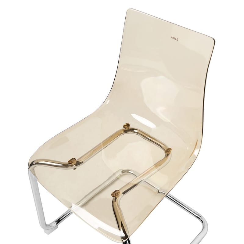 Matstol Marshall 2-pack - Transparent, Orange, Silver - Möbler - Matplats - Matstol & köksstol