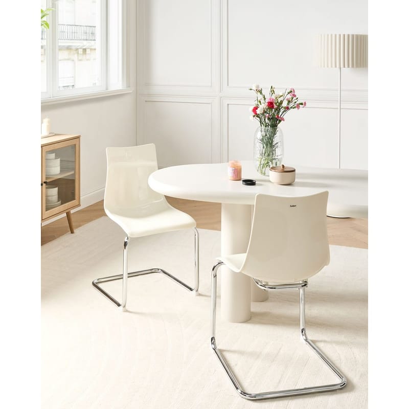Matstol Marshall 2-pack - Vit, Silver - Möbler - Matplats - Matstol & köksstol