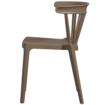 Matstol med ribbor Bliss Utomhus - Brun Melange - Möbler - Matplats - Matstol & köksstol