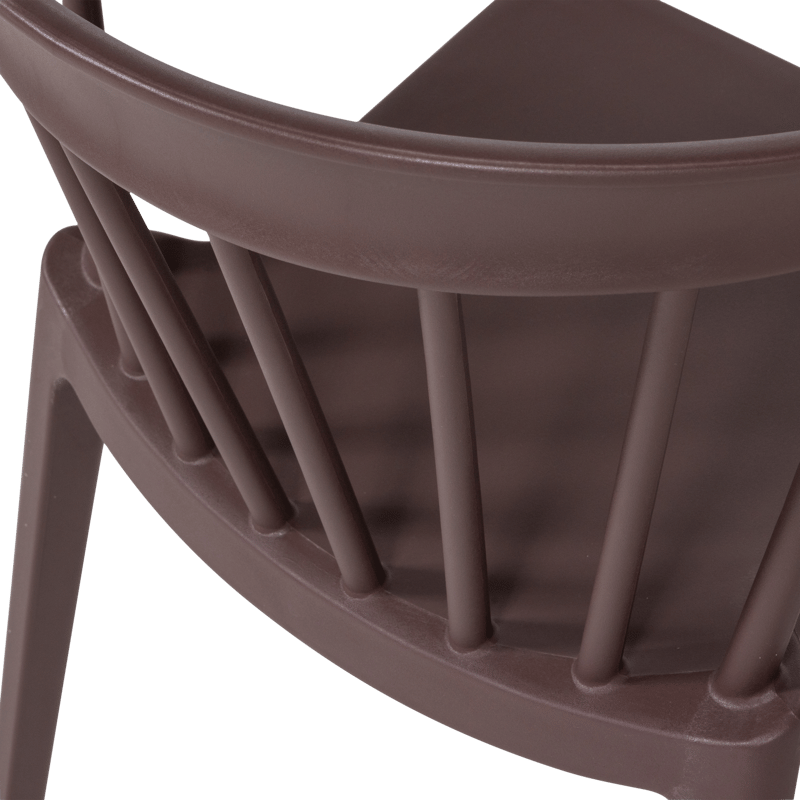 Matstol med ribbor Bliss Utomhus - Lila/Brun - Möbler - Matplats - Matstol & köksstol