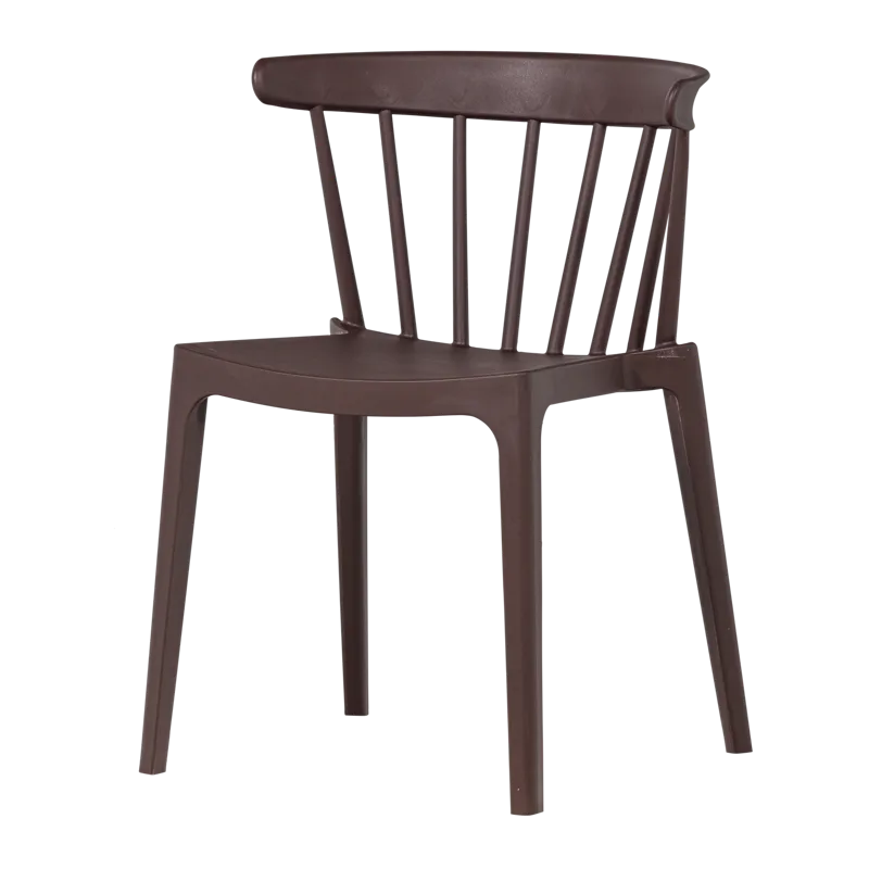 Matstol med ribbor Bliss Utomhus, Lila/Brun