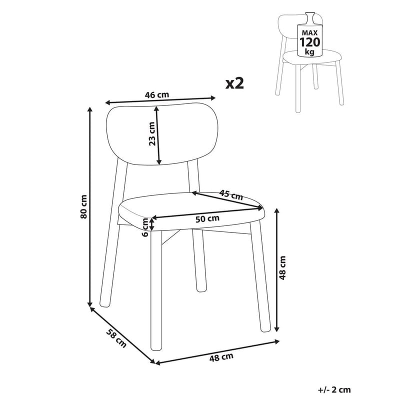 Matstol Mills 2-pack - Brun, Grön - Möbler - Matplats - Matstol & köksstol