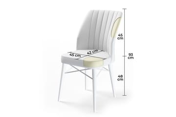 Matstol Miraen Grädde / Svart - Svart/Cremevit - Möbler - Matplats - Matstol & köksstol