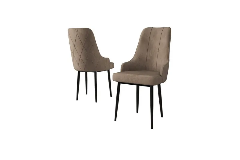 Matstol Mobarkar Cappuccino / svart, Cappuccino / svart