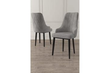 Matstol Mobarkar Grå / Svart - Grå / Svart - Möbler - Matplats - Matstol & köksstol
