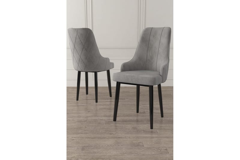 Matstol Mobarkar Grå / Svart - Grå / Svart - Möbler - Matplats - Matstol & köksstol