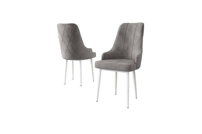 Matstol Mobarkar Grå / Vit, Grå / Vit