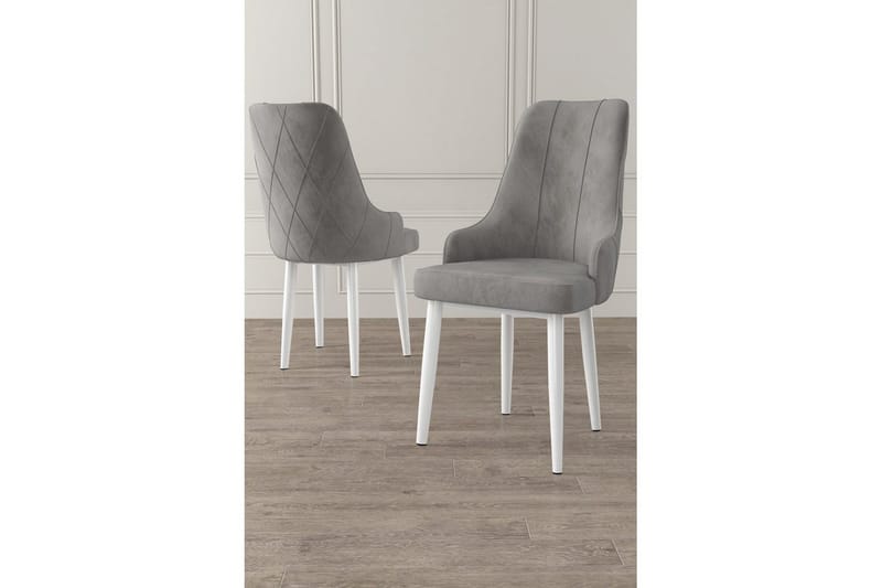Matstol Mobarkar Grå / Vit - Grå / Vit - Möbler - Matplats - Matstol & köksstol
