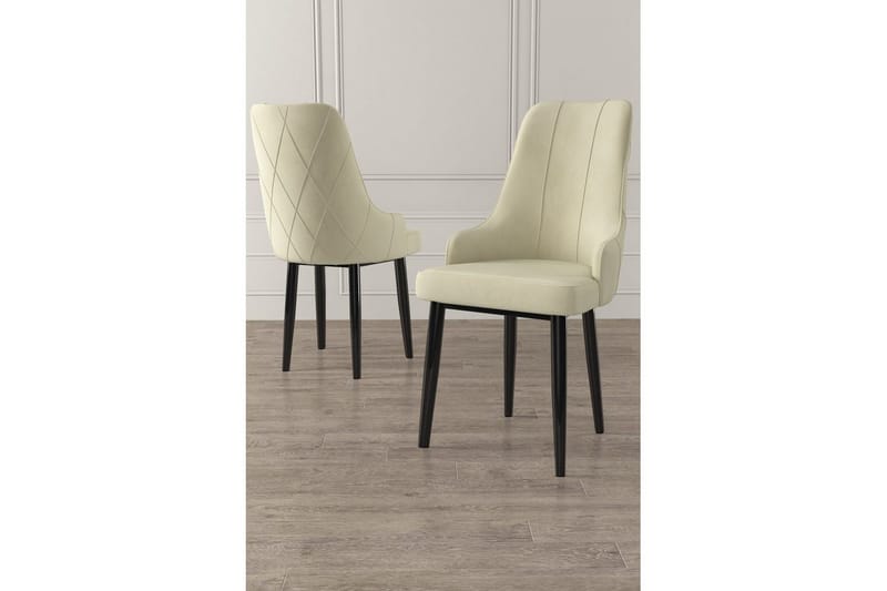 Matstol Mobarkar Grädde / Svart - Grädde / Svart - Möbler - Matplats - Matstol & köksstol