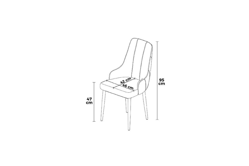 Matstol Mobarkar Svart / Vit - Svart / Vit - Möbler - Matplats - Matstol & köksstol