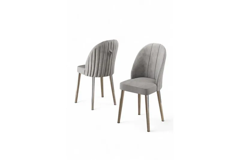 Matstol Orlen Grå / Krom, Grå / Krom