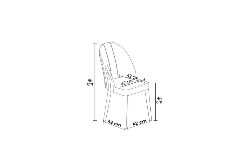 Matstol Orlen Svart / Krom - Svart / Krom - Möbler - Matplats - Matstol & köksstol