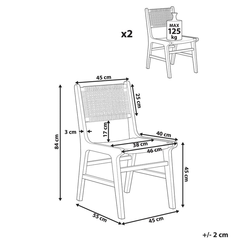 Matstol Ozella 2-pack - Möbler - Matplats - Matstol & köksstol