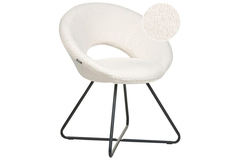 Matstol Rachel, Vit, Svart