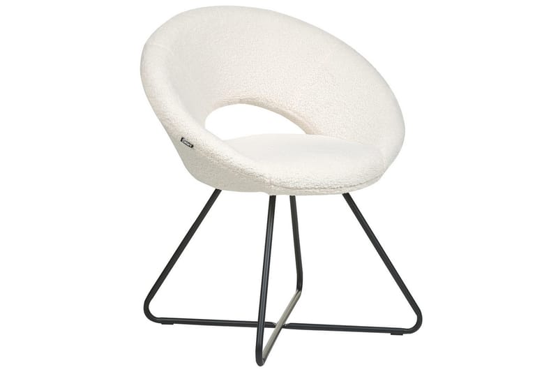 Matstol Rachel - Vit, Svart - Möbler - Vardagsrum - Fåtöljer