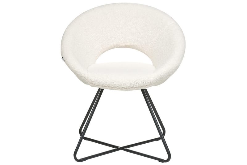 Matstol Rachel - Vit, Svart - Möbler - Vardagsrum - Fåtöljer