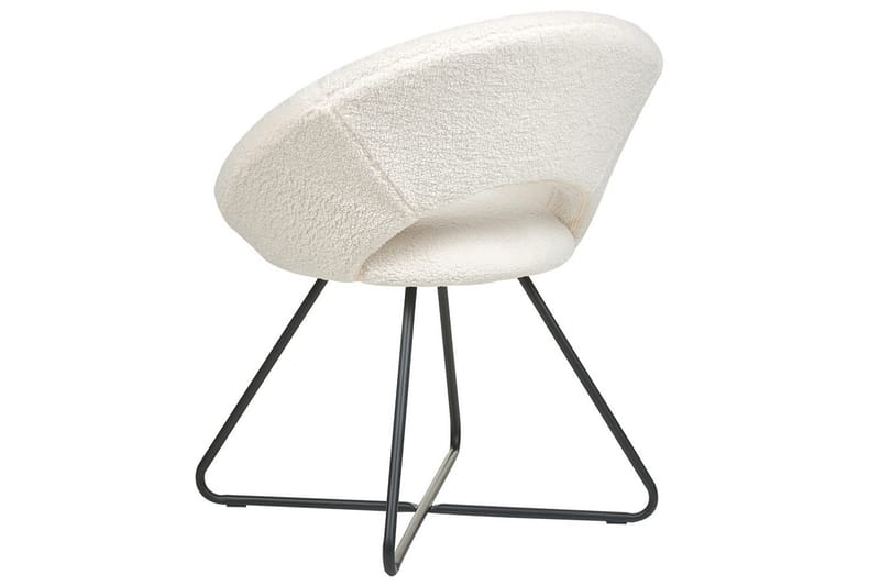 Matstol Rachel - Vit, Svart - Möbler - Vardagsrum - Fåtöljer
