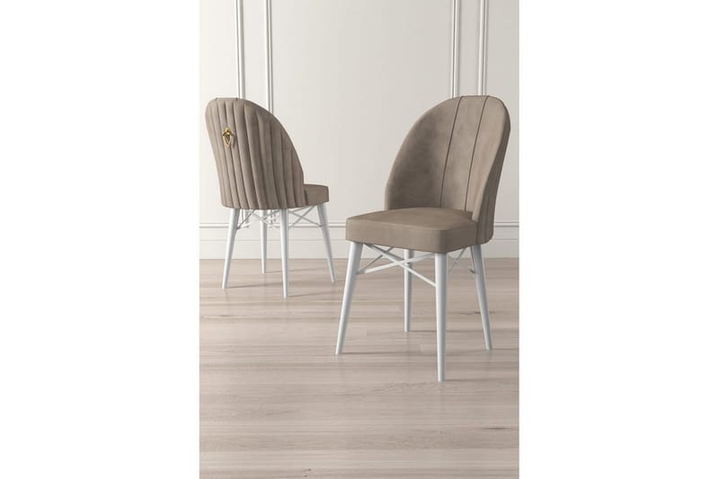 Matstol Ritim Cappuccino / vit - Cappuccino / vit - Möbler - Matplats - Matstol & köksstol