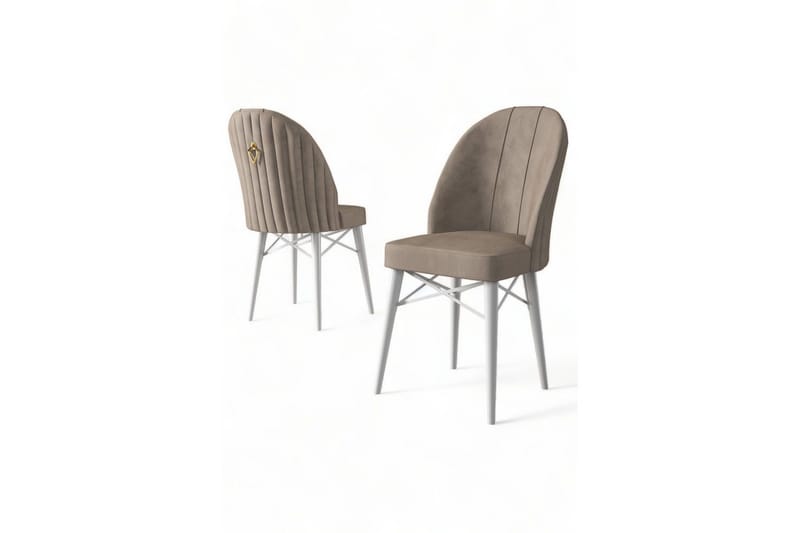 Matstol Ritim Cappuccino / vit - Cappuccino / vit - Möbler - Matplats - Matstol & köksstol