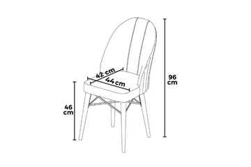 Matstol Ritim Cappuccino / vit - Cappuccino / vit - Möbler - Matplats - Matstol & köksstol