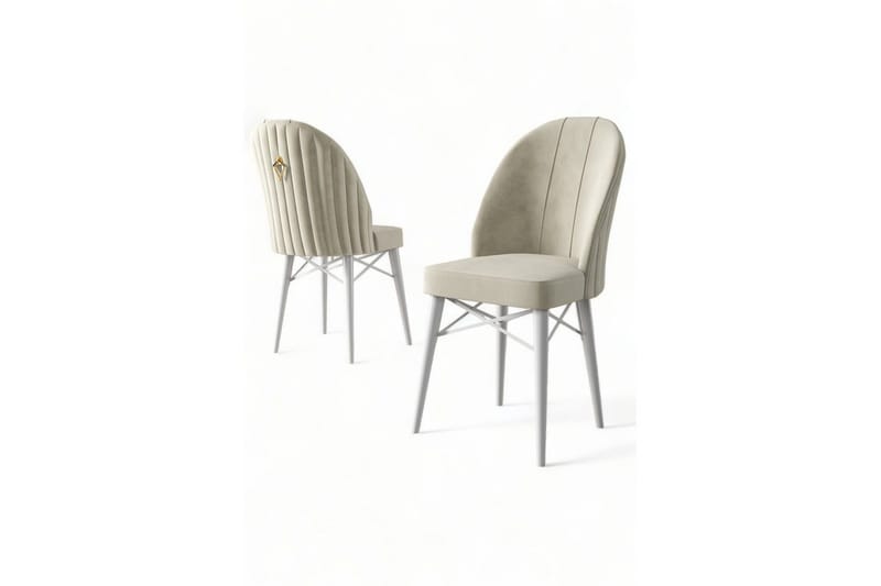 Matstol Ritim Kräm / Vit - Cremevit/Vit - Möbler - Matplats - Matstol & köksstol