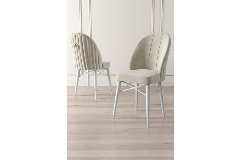 Matstol Ritim Kräm / Vit - Cremevit/Vit - Möbler - Matplats - Matstol & köksstol
