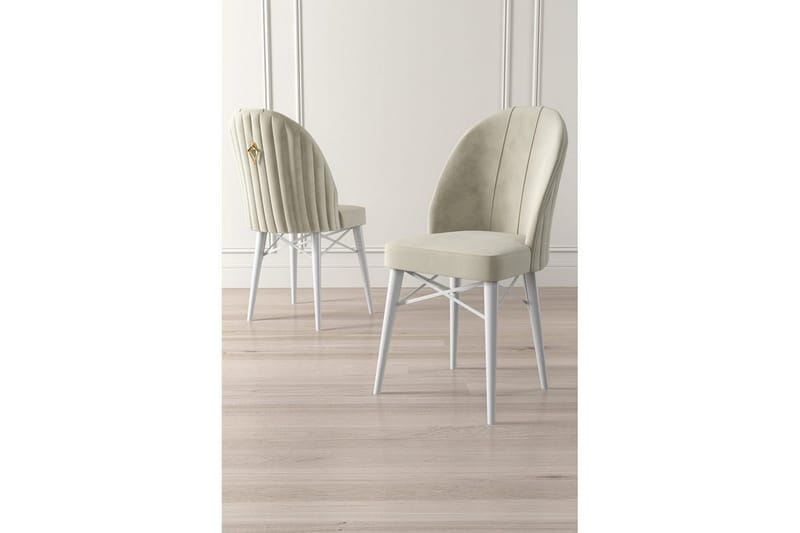 Matstol Ritim Kräm / Vit - Cremevit/Vit - Möbler - Matplats - Matstol & köksstol